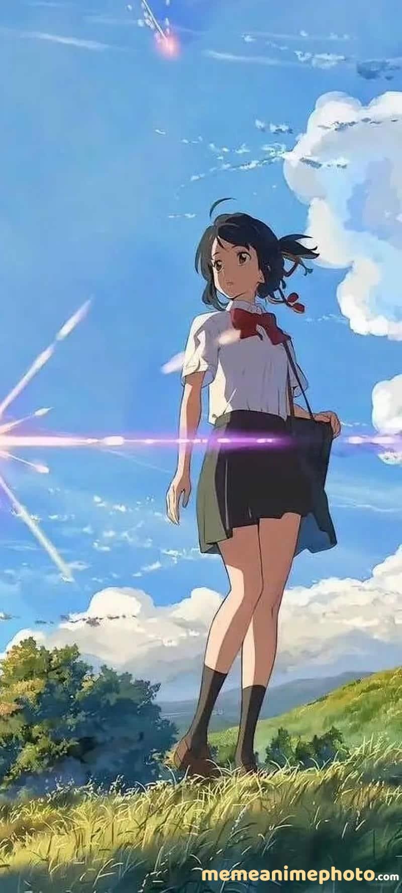 Hình Mitsuha Miyamizu phong cách anime