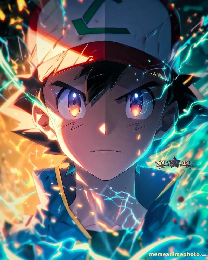 Hình ảnh Ash Ketchum chủ đề chiến đấu