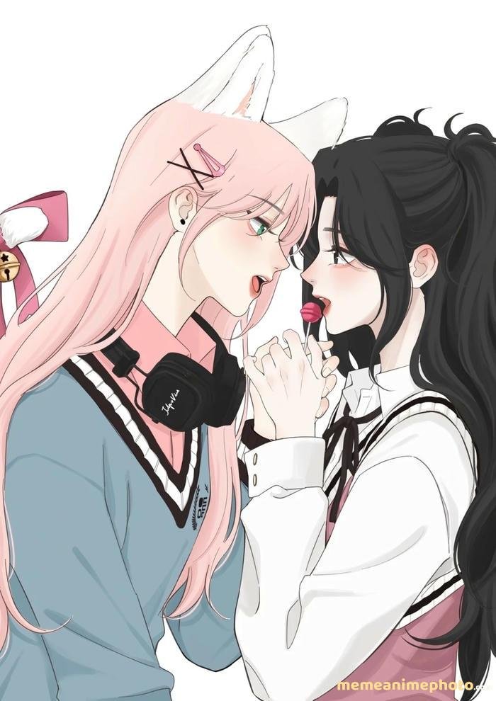 ảnh anime bách hợp cute