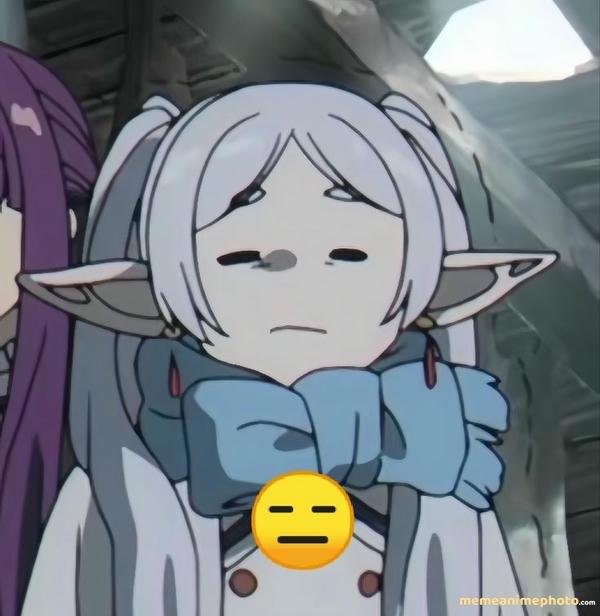 ảnh frieren meme ngáo ngơ đáng yêu