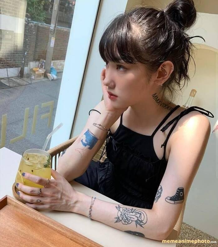 ảnh gái xinh xăm mình ngầu