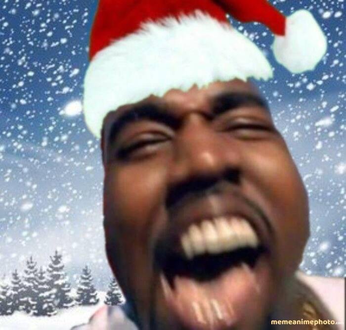 ảnh kanye west meme noel
