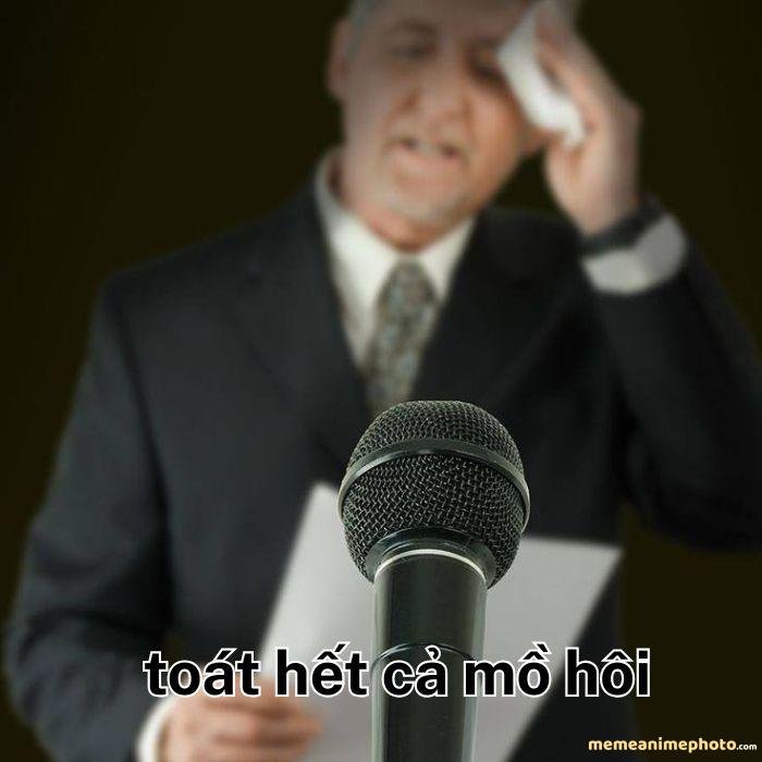 ảnh meme toát mồ hôi hài bựa