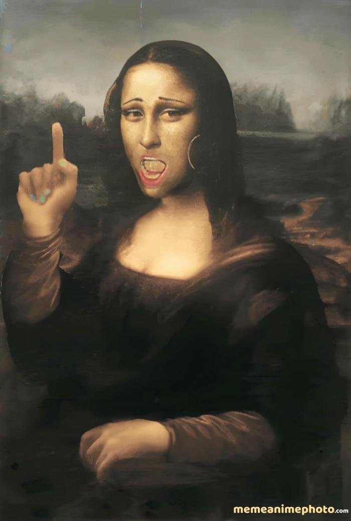 ảnh mona lisa meme troll bạn thân