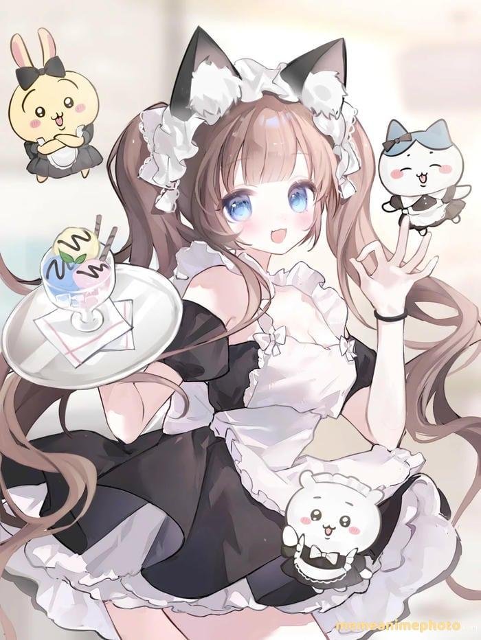 anime hầu gái hiện đại