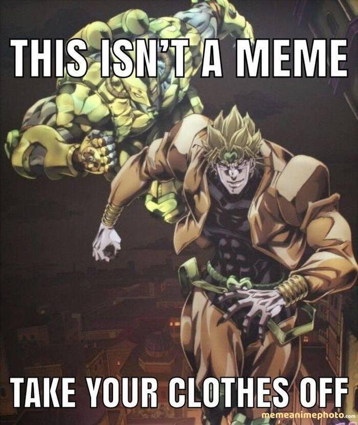 dio meme anime