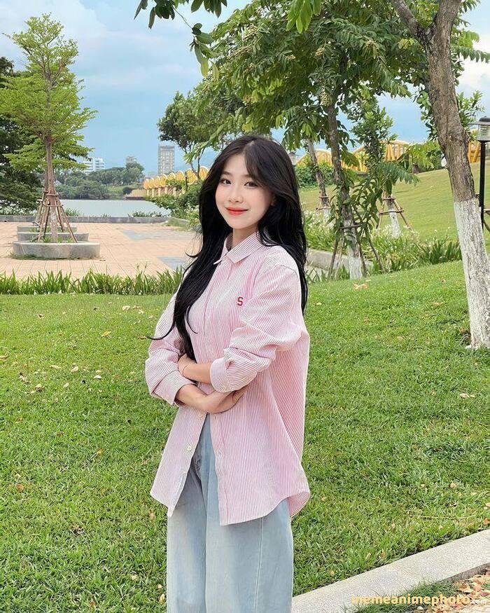 gái xinh tóc dài cute