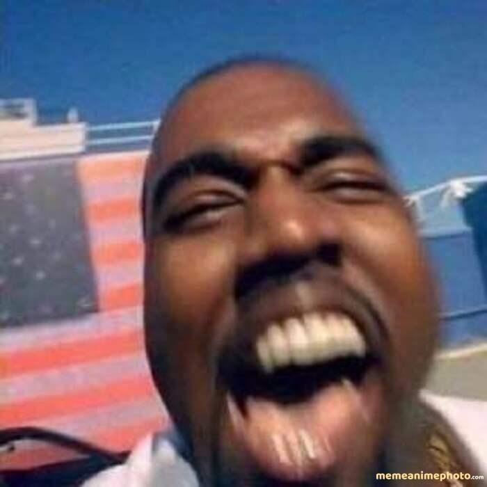 hình ảnh kanye west meme cười
