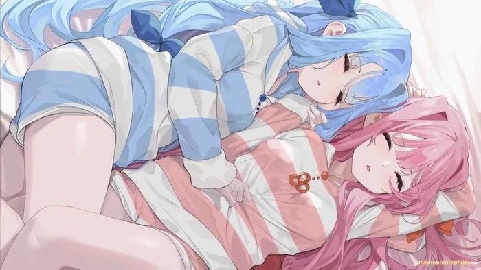 hình anime bách hợp lãng mạn dễ thương