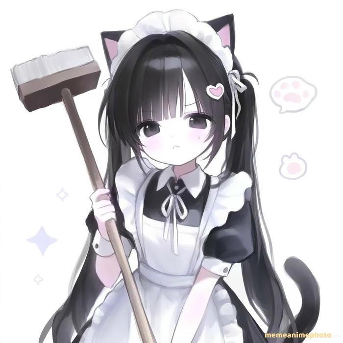 hình anime hầu gái dễ thương