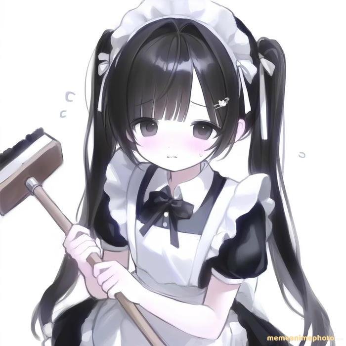 hình anime hầu gái trong sáng