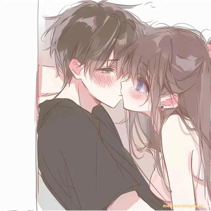 hình anime hôn nhau tình yêu