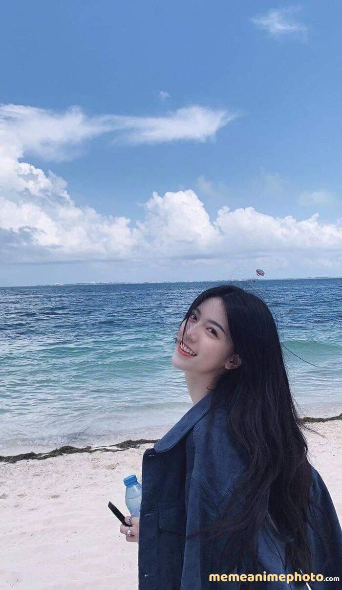 hình gái xinh tóc dài cực cute