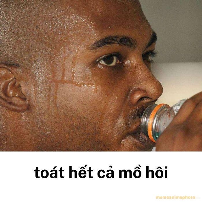 meme toát mồ hôi