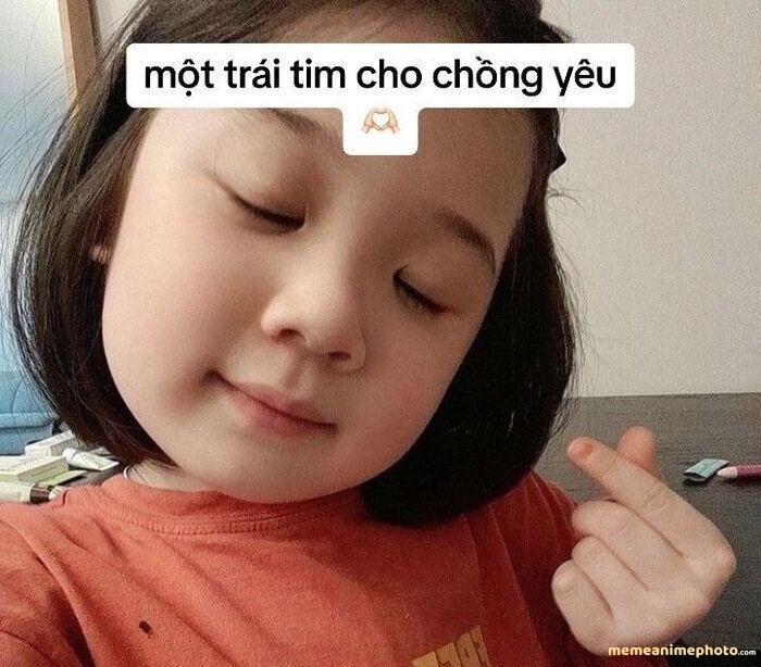 meme yêu thương em bé
