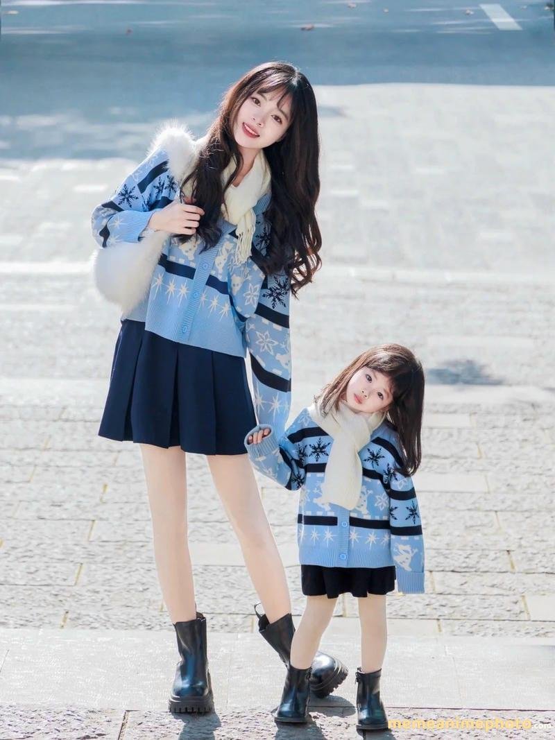 Bộ hình ảnh mẹ và con gái thương yêu