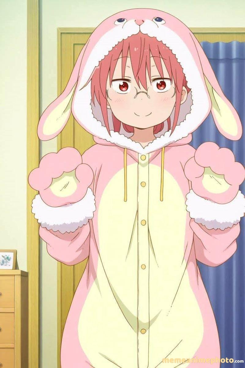 Hình Kobayashi-san chibi.