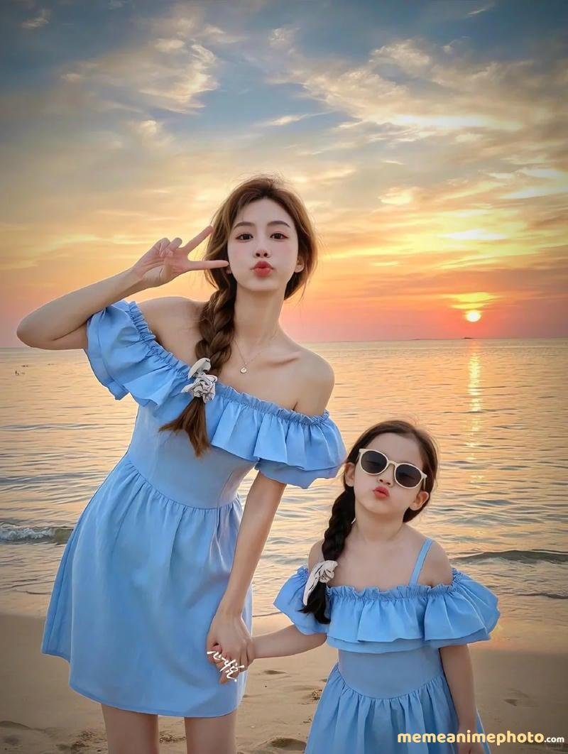 Loạt ảnh mẹ và con gái