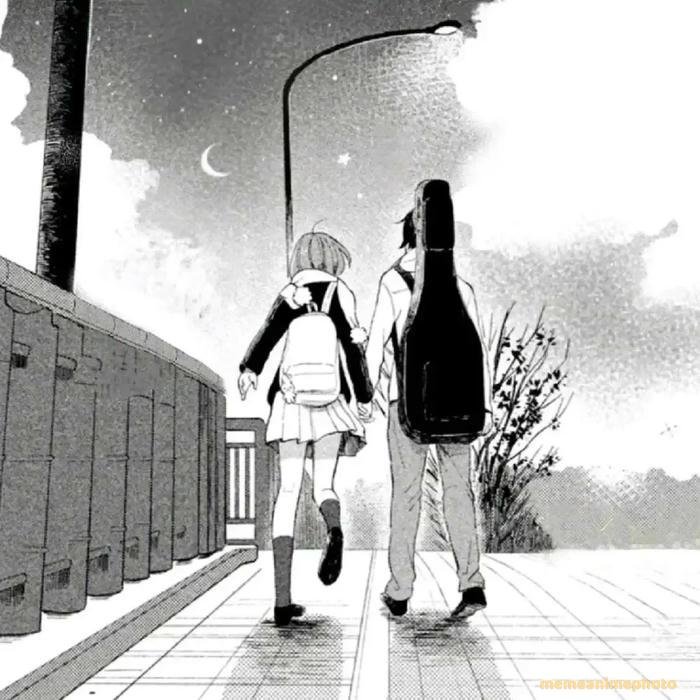 ảnh anime nắm tay cảm xúc