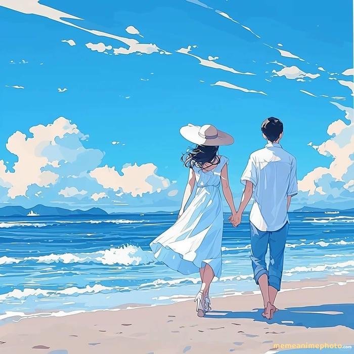 ảnh anime nắm tay đáng yêu