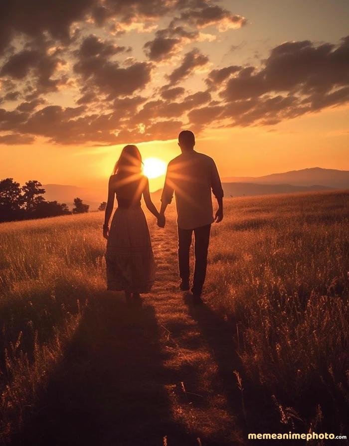 ảnh anime nắm tay hạnh phúc