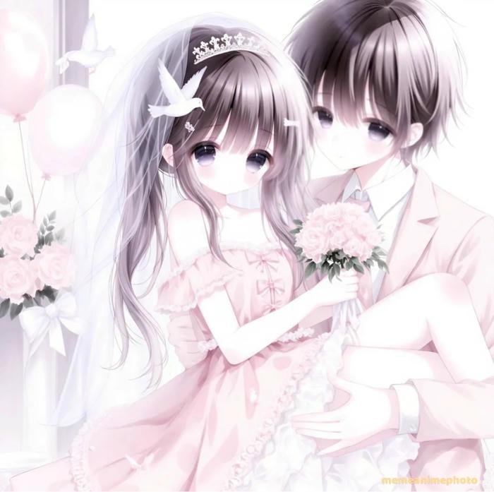 ảnh cưới anime dễ thương