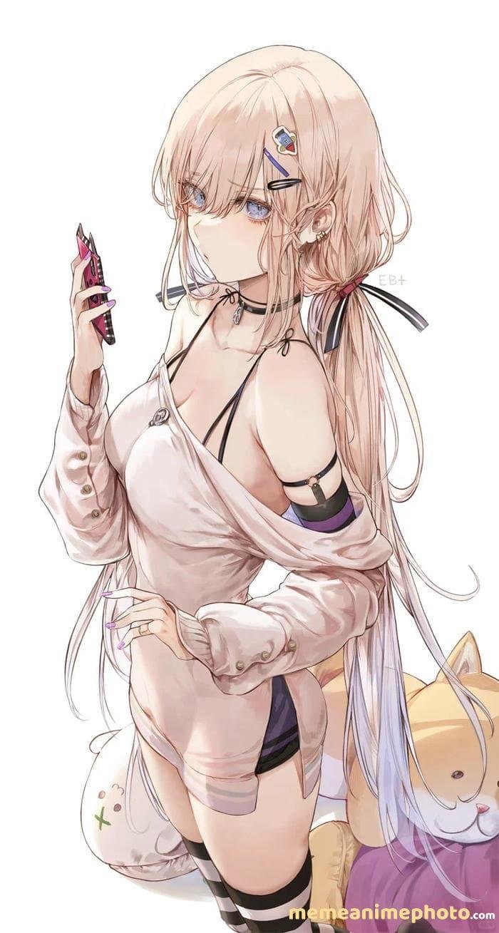 ảnh nền anime girl mlem
