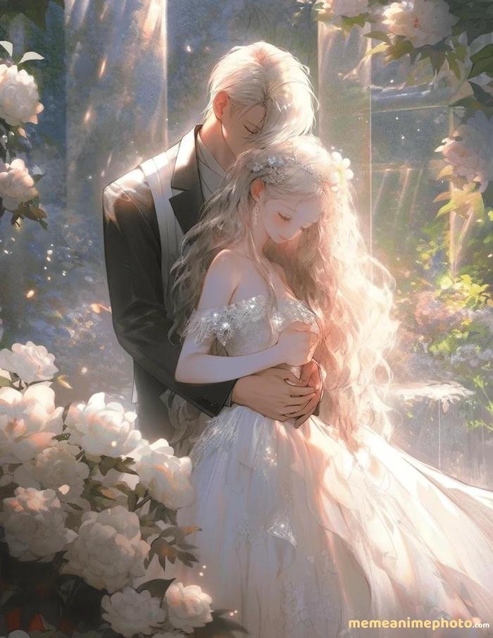 anime ảnh cưới hạnh phúc