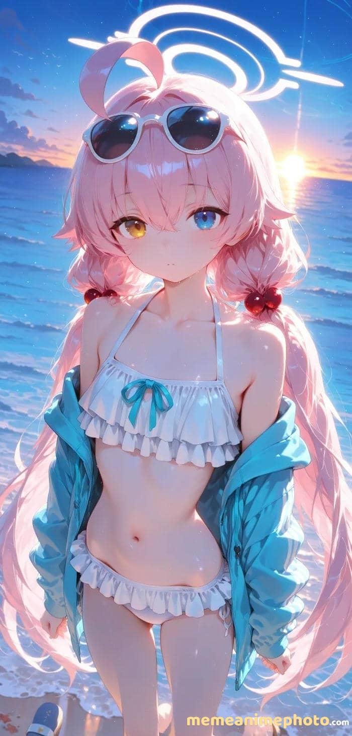 anime girl đáng yêu mặc đồ bơi