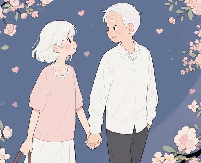 anime nắm tay ngoài trời