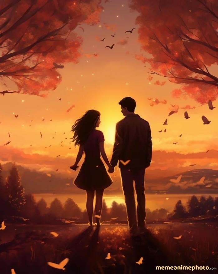 anime nắm tay trong gió