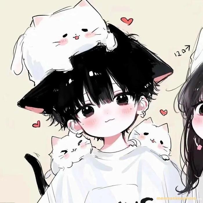 avatar anime đôi dễ thương