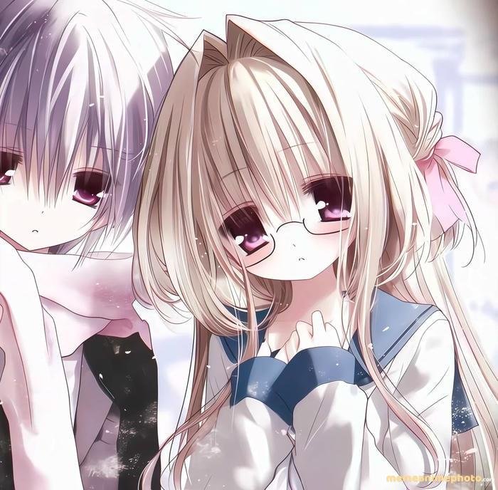 avatar đôi anime buồn