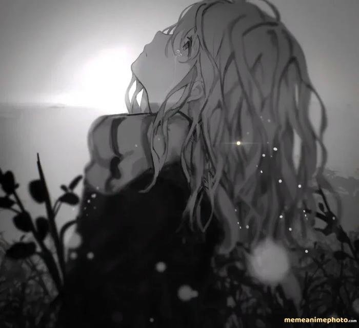 hình anime nữ khóc