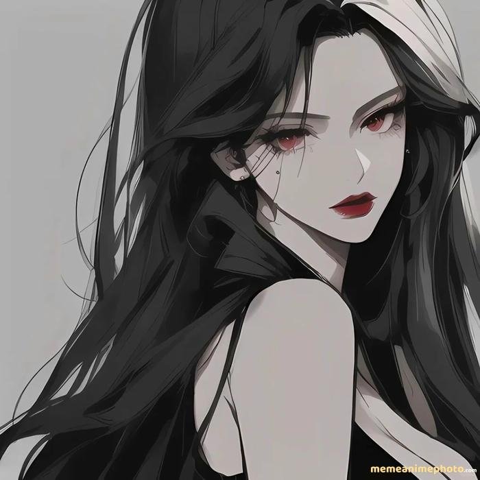 hình anime nữ ngầu ngắn gọn