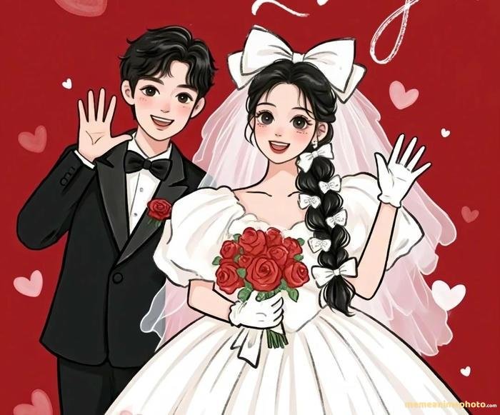 hình cô dâu chú rể anime nổi bật