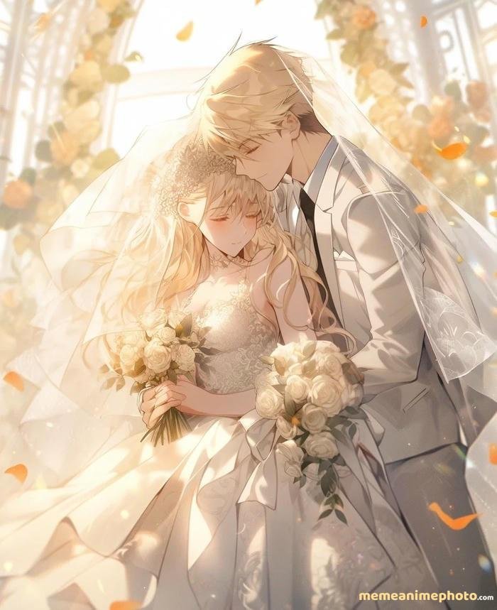 hình cô dâu chú rể anime tinh tế và đẹp