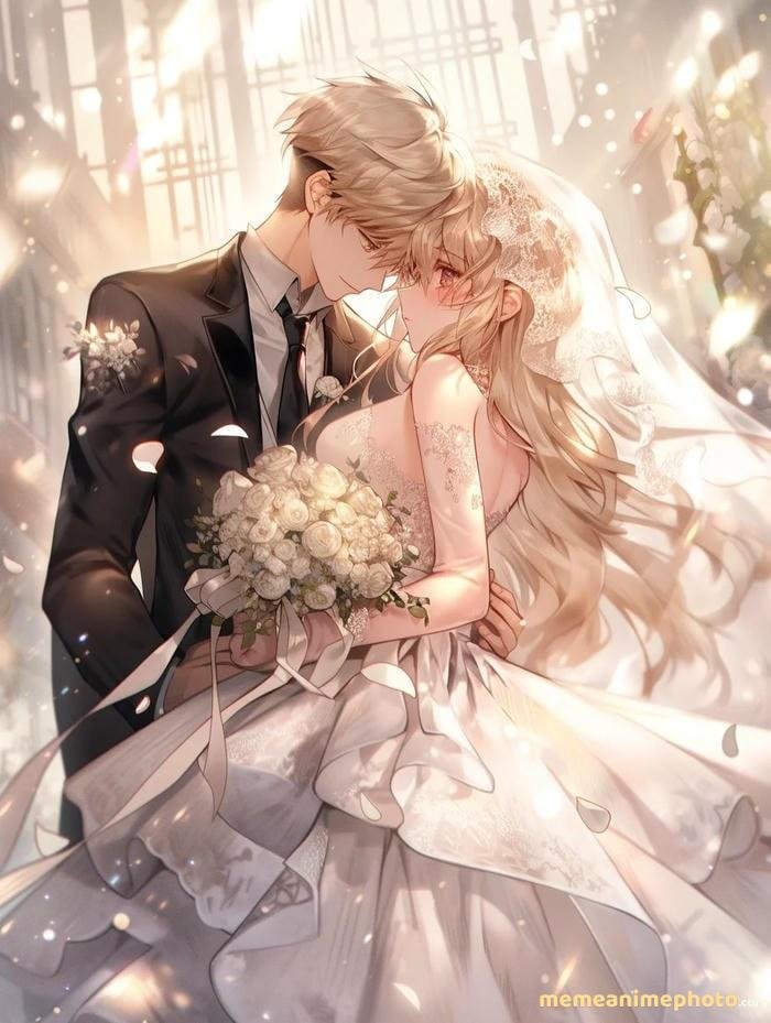 hình cô dâu chú rể anime tổng hợp