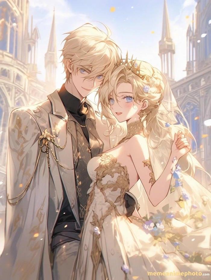 hình cưới anime đầy cảm xúc