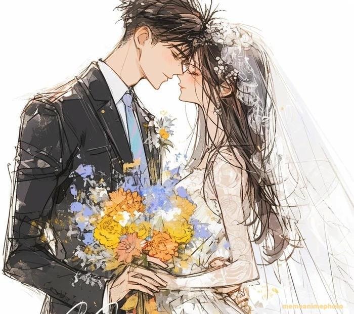hình cưới anime