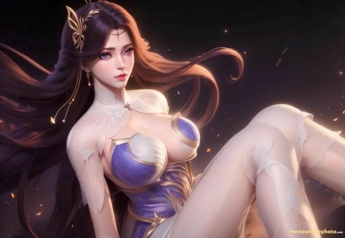 hình vẽ cô gái anime quyến rũ