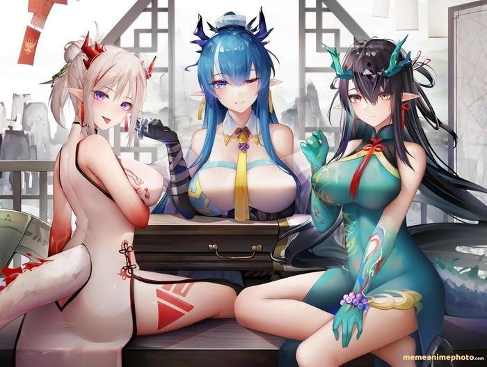 nhân vật nữ anime đồ bơi