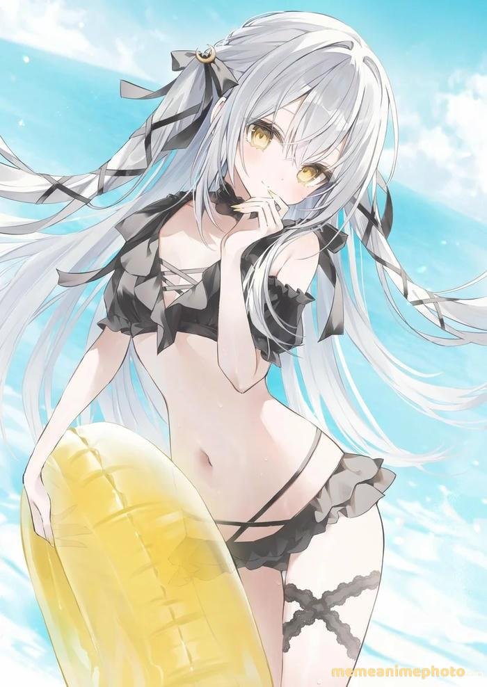 tranh vẽ nhân vật anime bikini
